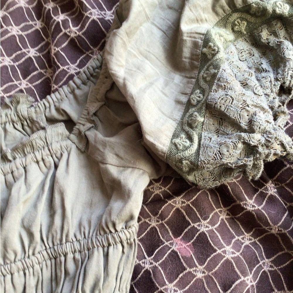 NEW ! SEE LISTING Rare Free People Boho Olive Green Maxi Dress - Picture 8 of 10